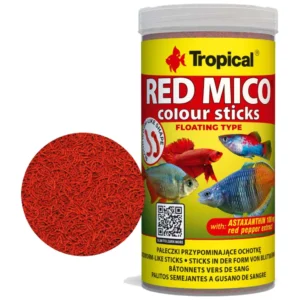 Tropical red mico color sticks - Hrana u obliku larvi crvenih komaraca